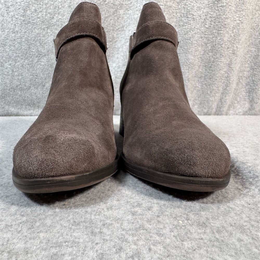 Naturalizer Drewe Women's Taupe Buckle Booties Size 10M Brown Leather - Picture 5 of 13